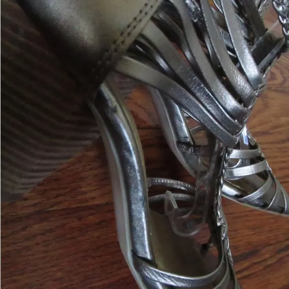 Seychelles Bronze Leather Strappy Heel Sandals Size 6 She's Got The Moves